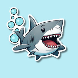 Schwimmhai Wasserdicht Aufkleber