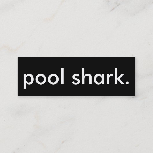 Schwimmhaie. Mini Visitenkarte (Vorderseite)