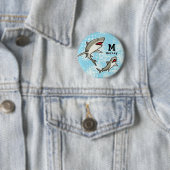 Schwimmhaie, Name des Kindes und Monogramm hinzufü Button (Beispiel)