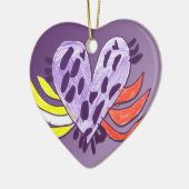 Schwimmherz Keramikornament (Links)