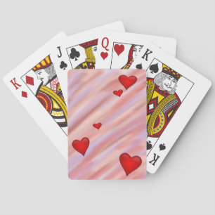 Schwimmherzen spielen Karten Spielkarten