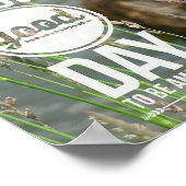 Schwimmhund, großer Tag Poster (Ecke)