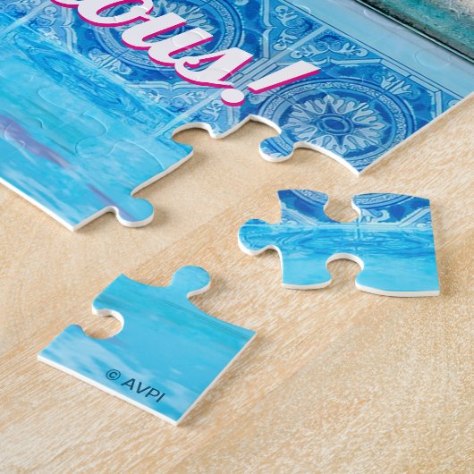 Schwimmhund in Schwimmern Puzzle (Seite)