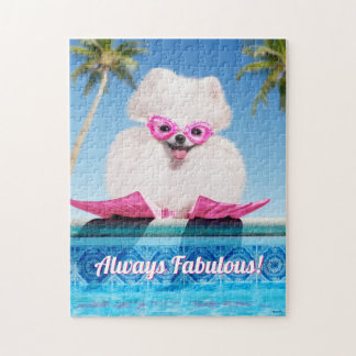 Schwimmhund in Schwimmern Puzzle