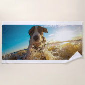 SCHWIMMHUND STRANDTUCH (Vorderseite)