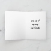 SCHWIMMHUNDE LIEBEN BRUDER/BEST FREUND GEBURTSTAG KARTE (Innenseite)