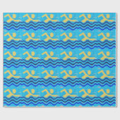 SCHWIMMKAMPION: COOLE MINIMEN IN WARMEN ZEITEN GESCHENKPAPIER (Flach)