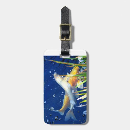 Schwimmkarpfen Gepäckanhänger (Vorderseite vertikal)