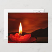 Schwimmkerze Postkarte (Vorne/Hinten)