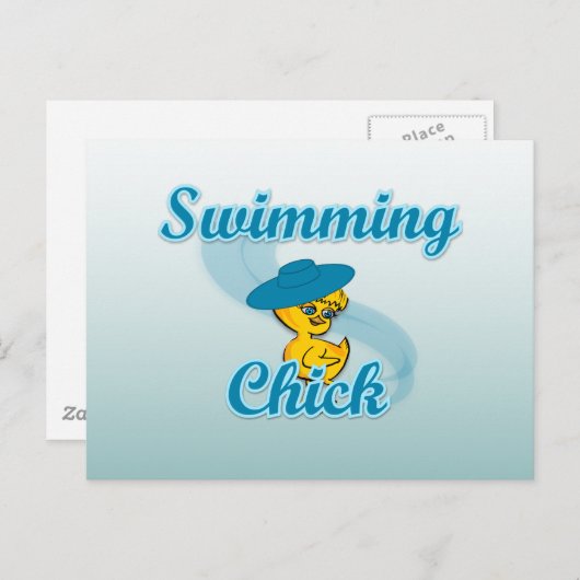 Schwimmkick #3 postkarte (Vorne/Hinten)