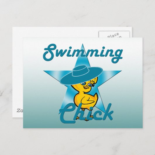 Schwimmkick #7 postkarte (Vorne/Hinten)