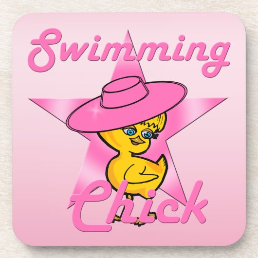 Schwimmkick #8 getränkeuntersetzer (Vorderseite)