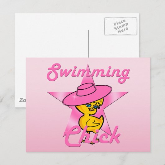 Schwimmkick #8 postkarte (Vorne/Hinten)