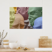 Schwimmköpfe Poster Print (Küche)