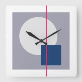 Schwimmkreis 4 quadratische wanduhr (Vorderseite)