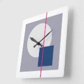 Schwimmkreis 4 quadratische wanduhr (Winkel)