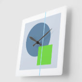 Schwimmkreis 4 quadratische wanduhr (Winkel)