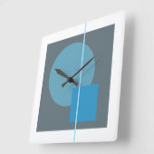 Schwimmkreis 4 quadratische wanduhr (Winkel)