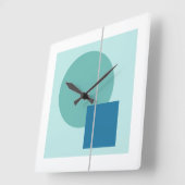 Schwimmkreis 4 quadratische wanduhr (Winkel)