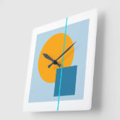 Schwimmkreis 4 quadratische wanduhr (Winkel)