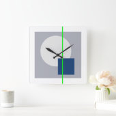 Schwimmkreis 4 quadratische wanduhr (Zuhause)