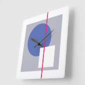 Schwimmkreis 4 quadratische wanduhr (Winkel)