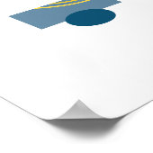 Schwimmkreis 5 Abstrakte Kunst Poster (Ecke)