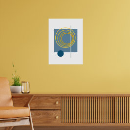 Schwimmkreis 5 Abstrakte Kunst Poster