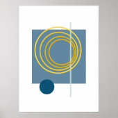 Schwimmkreis 5 Abstrakte Kunst Poster (Vorne)