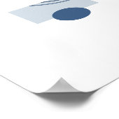 Schwimmkreis 5 Abstrakte Kunst Poster (Ecke)