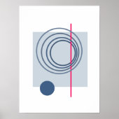 Schwimmkreis 5 Abstrakte Kunst Poster (Vorne)