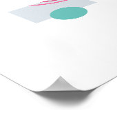 Schwimmkreis 5 Abstrakte Kunst Poster (Ecke)