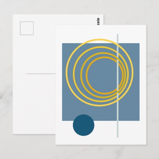 Schwimmkreis 5 postkarte (Vorne/Hinten)