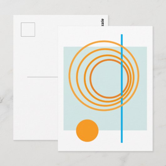 Schwimmkreis 5 postkarte (Vorne/Hinten)