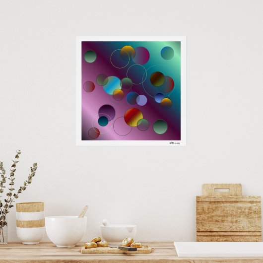 Schwimmkreise Poster (Küche)