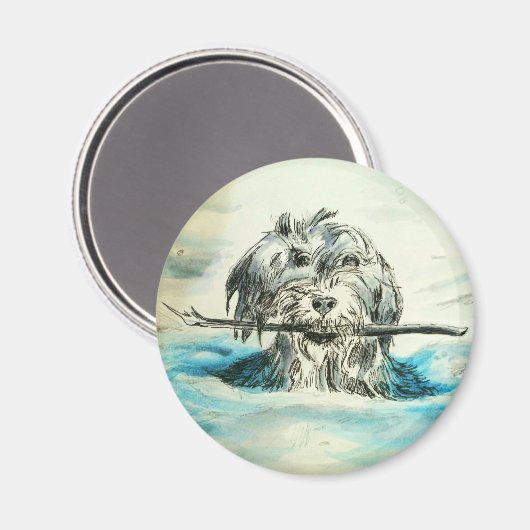 Schwimmkreismagnet für Hunde Magnet (Vorderseite/Rückseite)