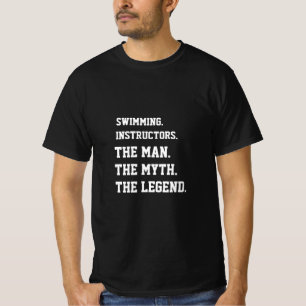 Schwimmlehrer der Mann der Mythos der Legende T-Shirt
