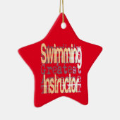 Schwimmlehrer Keramik Ornament (Rechts)