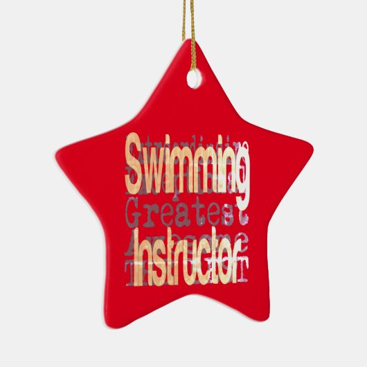 Schwimmlehrer Keramik Ornament (Rechts)