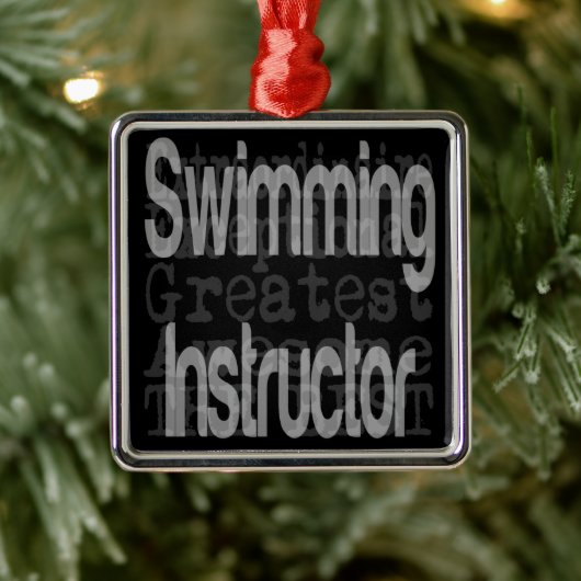 Schwimmlehrer Ornament Aus Metall (Baum)