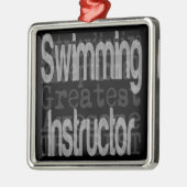 Schwimmlehrer Ornament Aus Metall (Links)