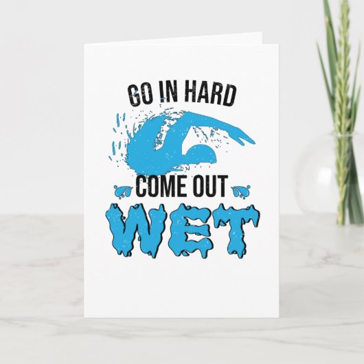 Schwimmlehrer Schwimmer Schwimmer Wasserklub Karte (Vorderseite)