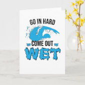 Schwimmlehrer Schwimmer Schwimmer Wasserklub Karte (Gelbe Blume)