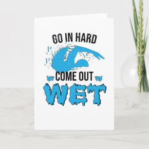 Schwimmlehrer Schwimmer Schwimmer Wasserklub Karte