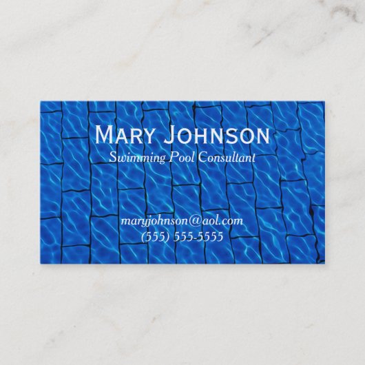 Schwimmlehrer Schwimmlehrer Schwimmlehrer Schwimml Visitenkarte (Vorderseite)