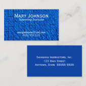 Schwimmlehrer Schwimmlehrer Schwimmlehrer Visitenkarte (Vorne/Hinten)