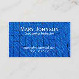 Schwimmlehrer Schwimmlehrer Schwimmlehrer Visitenkarte