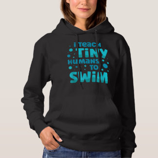 Schwimmlehrerin ich winzige Menschen beim Schwimme Hoodie