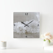 Schwimmleuchten auf der "Wasseruhr" Quadratische Wanduhr (Zuhause)