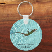 SchwimmLizard Schlüsselanhänger (Vorderseite)
